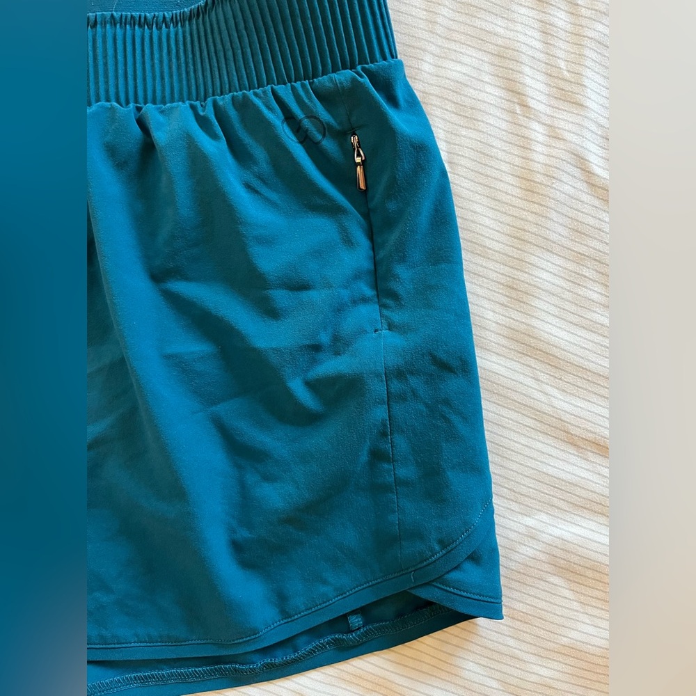 Calia by Carrie Underwood Athletic Shorts, Teal Blue - Picture 5 of 9